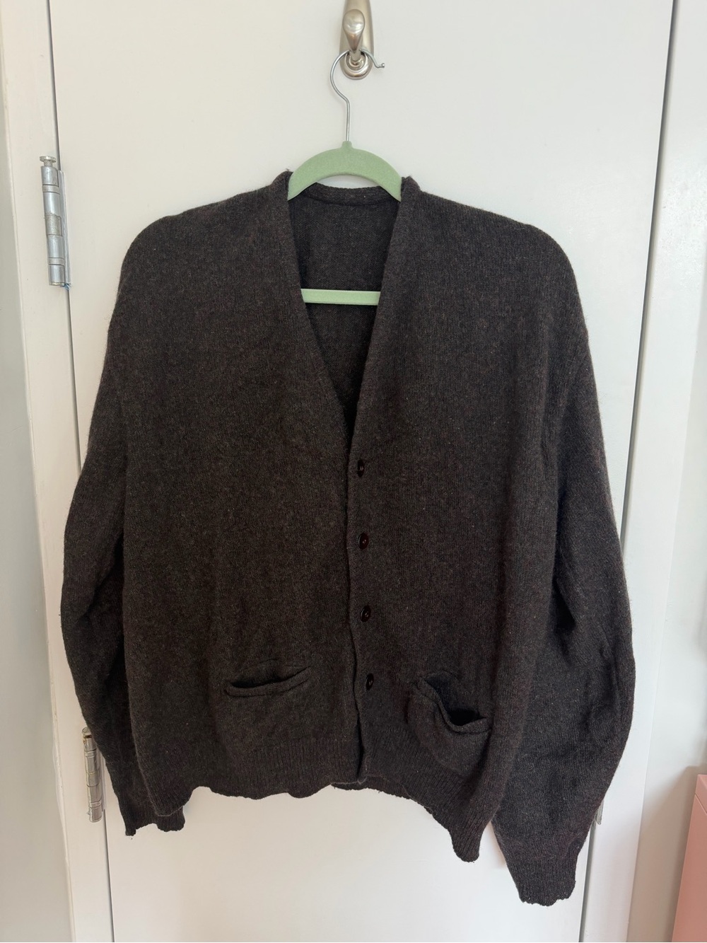 Brown Wool Cardigan